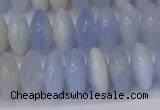 CRB267 15.5 inches 5*12mm rondelle blue chalcedony beads