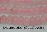 CRB2800 15.5 inches 4*6mm rondelle rose quartz beads wholesale