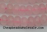 CRB2802 15.5 inches 6*10mm rondelle rose quartz beads wholesale