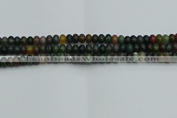 CRB2867 15.5 inches 6*10mm rondelle Indian agate beads