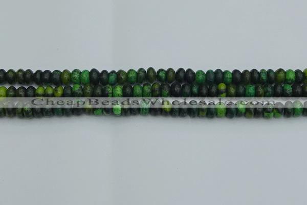 CRB2895 15.5 inches 4*6mm rondelle chrysocolla beads wholesale