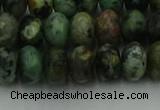 CRB2902 15.5 inches 6*10mm rondelle African turquoise beads