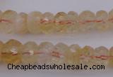 CRB302 15.5 inches 5*8mm - 10*14mm faceted rondelle citrine beads