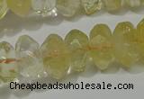 CRB308 15.5 inches 8*12mm faceted rondelle citrine gemstone beads