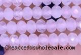 CRB3140 15.5 inches 2.5*4mm faceted rondelle tiny white moonstone beads