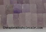 CRB315 15.5 inches 8*12mm tyre matte amethyst gemstone beads