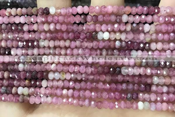 CRB3201 15.5 inches 2*3.5mm faceted rondelle tourmaline beads