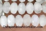 CRB3210 15.5 inches 3.5*6mm faceted rondelle white moonstone beads