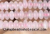 CRB4000 15.5 inches 2.5*4.5mm rondelle rose quartz beads wholesale