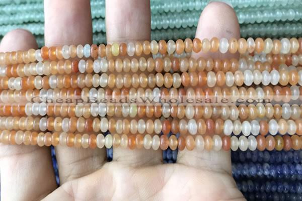 CRB4003 15.5 inches 2.5*4.5mm rondelle red aventurine beads wholesale