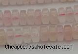 CRB401 15.5 inches 5*8mm rondelle rose quartz beads wholesale