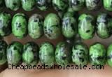 CRB4042 15.5 inches 4*6mm rondelle imitation ruby zoisite beads