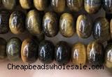 CRB4044 15.5 inches 4*6mm rondelle yellow tiger eye beads wholesale