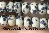 CRB4049 15.5 inches 4*6mm rondelle dalmatian jasper beads wholesale