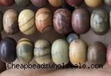 CRB4053 15.5 inches 4*6mm rondelle picasso jasper beads wholesale