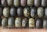 CRB4054 15.5 inches 4*6mm rondelle artistic jasper beads wholesale