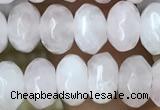 CRB4110 15.5 inches 5*8mm faceted rondelle rose quartz beads