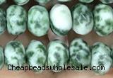 CRB4116 15.5 inches 5*8mm faceted rondelle Qinghai jade beads