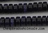 CRB420 15.5 inches 5*8mm rondelle blue goldstone beads wholesale