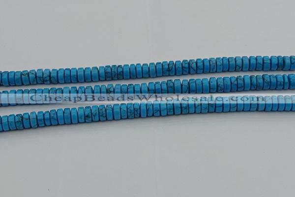 CRB440 15.5 inches 5*8mm rondelle turquoise beads wholesale