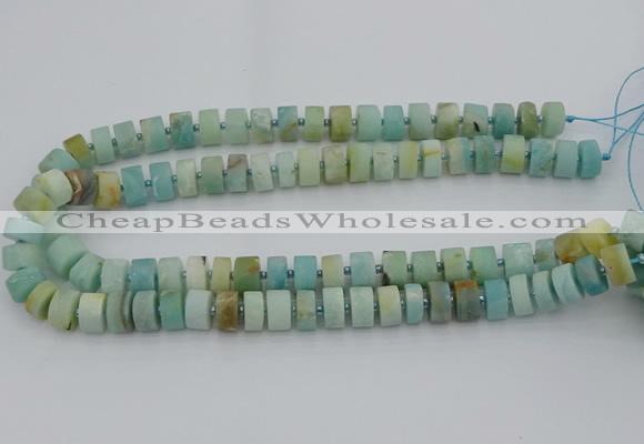 CRB470 15.5 inche 8*12mm tyre matte amazonite gemstone beads