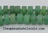 CRB473 15.5 inches 6*10mm tyre green aventurine beads wholesale