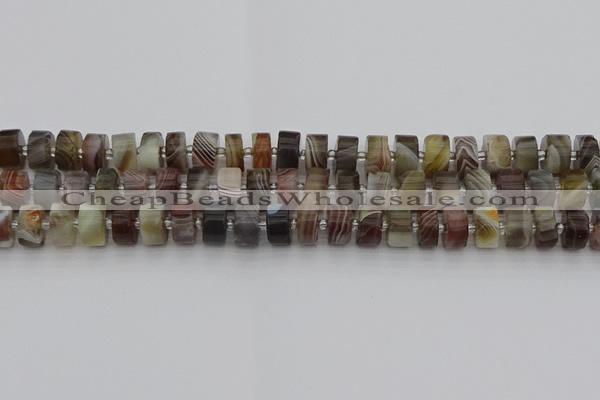 CRB494 15.5 inches 6*10mm tyre botswana agate beads wholesale