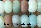 CRB5020 15.5 inches 4*6mm rondelle matte amazonite beads wholesale