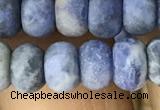 CRB5056 15.5 inches 5*8mm rondelle matte sodalite beads wholesale