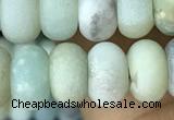 CRB5070 15.5 inches 5*8mm rondelle matte amazonite beads wholesale