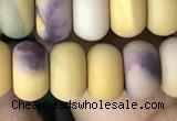 CRB5072 15.5 inches 5*8mm rondelle matte mookaite beads wholesale