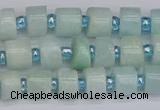 CRB530 15.5 inches 5*8mm tyre Chinese amazonite beads wholesale