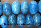 CRB5302 15.5 inches 4*6mm rondelle blue crazy lace agate beads