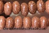 CRB5316 15.5 inches 4*6mm rondelle goldstone beads wholesale