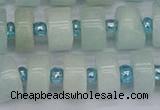 CRB532 15.5 inches 6*12mm tyre Chinese amazonite beads wholesale