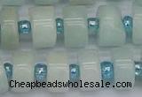 CRB533 15.5 inches 7*14mm tyre Chinese amazonite beads wholesale