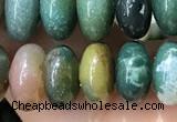 CRB5339 15.5 inches 5*8mm rondelle Indian agate beads wholesale