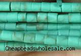 CRB5522 15 inches 2*2mm heishi synthetic turquoise beads wholesale