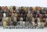 CRB5627 15.5 inches 4*7mm - 5*8mm faceted rondelle Botswana agate beads