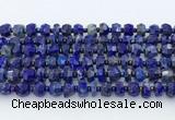 CRB5628 15.5 inches 5*7mm - 7*8mm faceted rondelle lapis lazuli beads