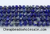 CRB5629 15.5 inches 6*9mm – 9*10mm faceted rondelle lapis lazuli beads