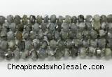 CRB5656 15.5 inches 6*10mm-7*11mm faceted rondelle labradorite beads wholesale