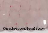 CRB5696 15 inches 6*6mm rose quartz beads wholesale