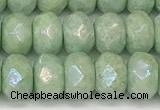 CRB5706 15 inches 5*8mm faceted rondelle AB-color jade beads