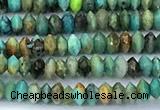 CRB5729 15 inches 1*2mm faceted turquoise beads