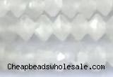 CRB5741 15 inches 2*3mm faceted white moonstone beads