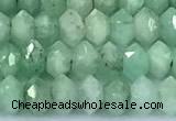 CRB5746 15 inches 2*3mm faceted emerald beads