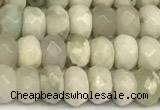 CRB5791 15 inches 4*6mm, 5*8mm faceted rondelle jade beads