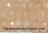 CRB5799 15 inches 4*6mm, 5*8mm, 6*10mm faceted rondelle pink aventurine jade beads