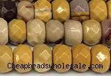 CRB5804 15 inches 4*6mm, 5*8mm faceted rondelle mookaite beads